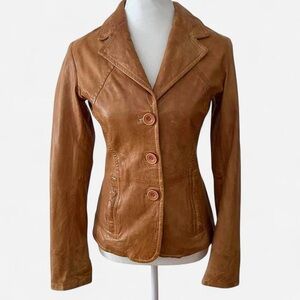 Danier Brown Leather Jacket for Women